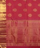 Pinkish Red Handwoven Kanjivaram Silk Saree T4485164