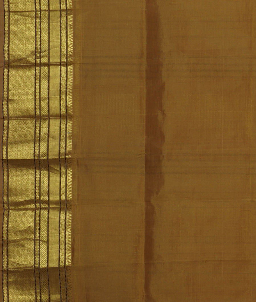 Off - White Silk Cotton Saree T4511853