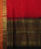 Red Silk Cotton Saree T4512094