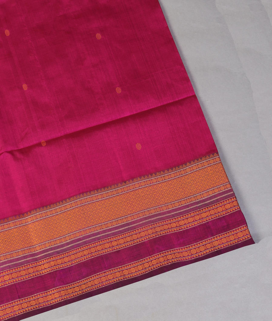 Purple Silk Cotton Saree T451282-image