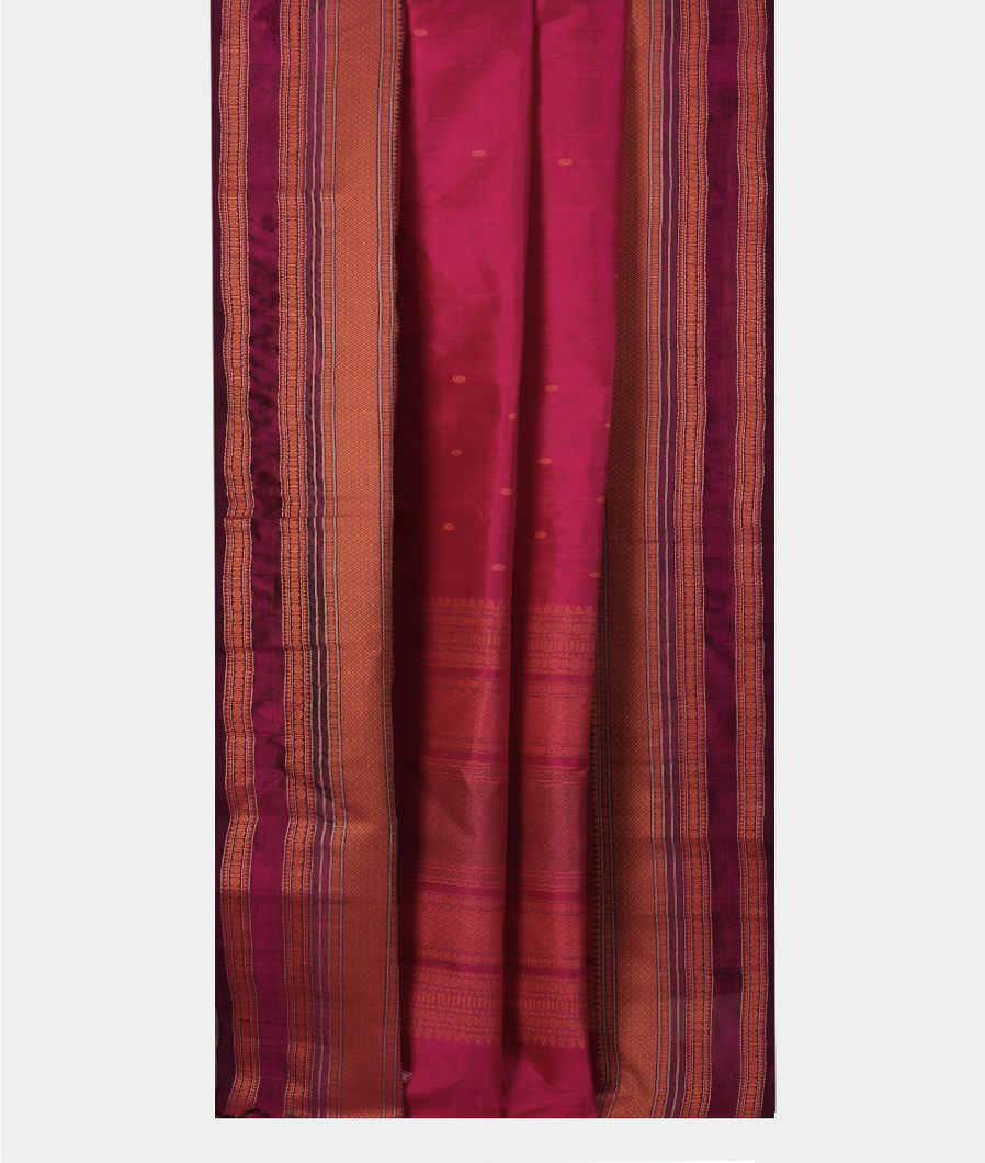 Purple Silk Cotton Saree T4512822