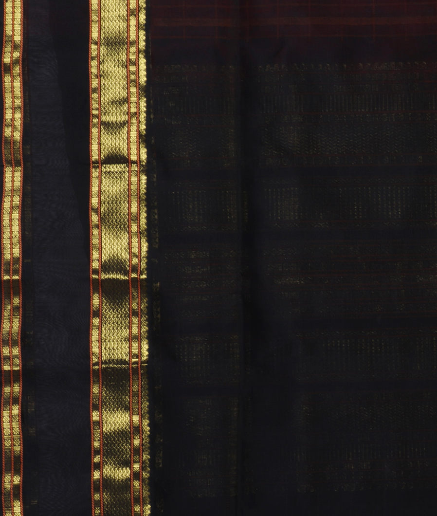 Red Silk Cotton Saree T4512373