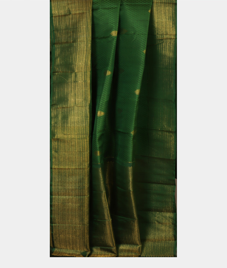 Green Handwoven Kanjivaram Silk Saree T4273952