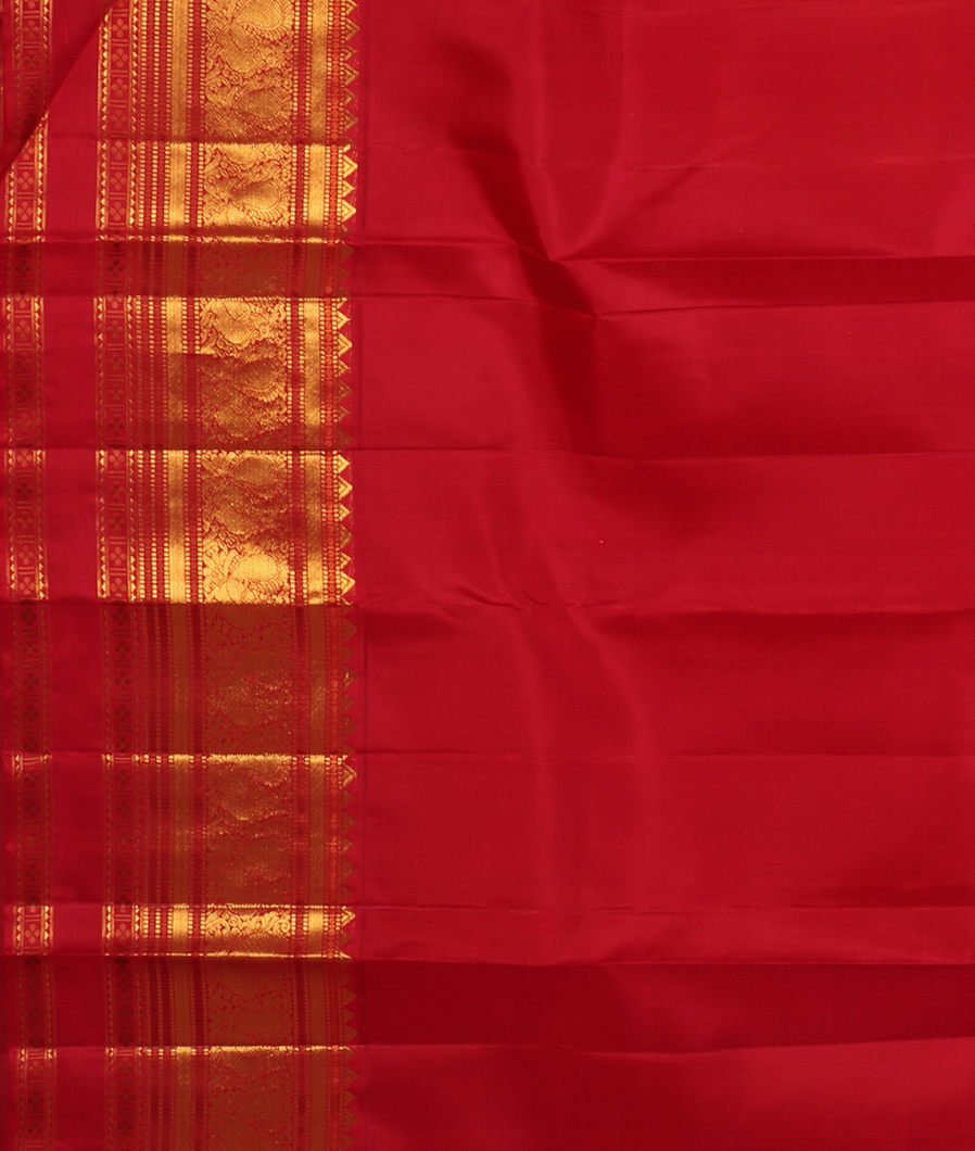 Yellow Handwoven Kanjivaram Silk Saree T4482823