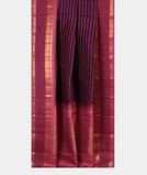Purple Handwoven Kanjivaram Silk Saree T4481112