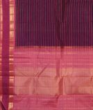 Purple Handwoven Kanjivaram Silk Saree T4481114