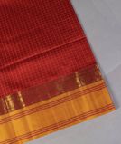 Red Silk Cotton Saree T4511691