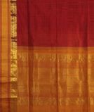 Red Silk Cotton Saree T4511694