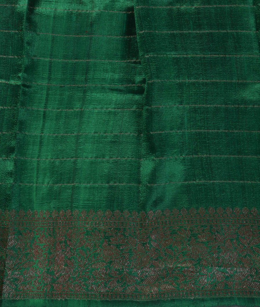 Red Banaras Tussar Saree T4504823