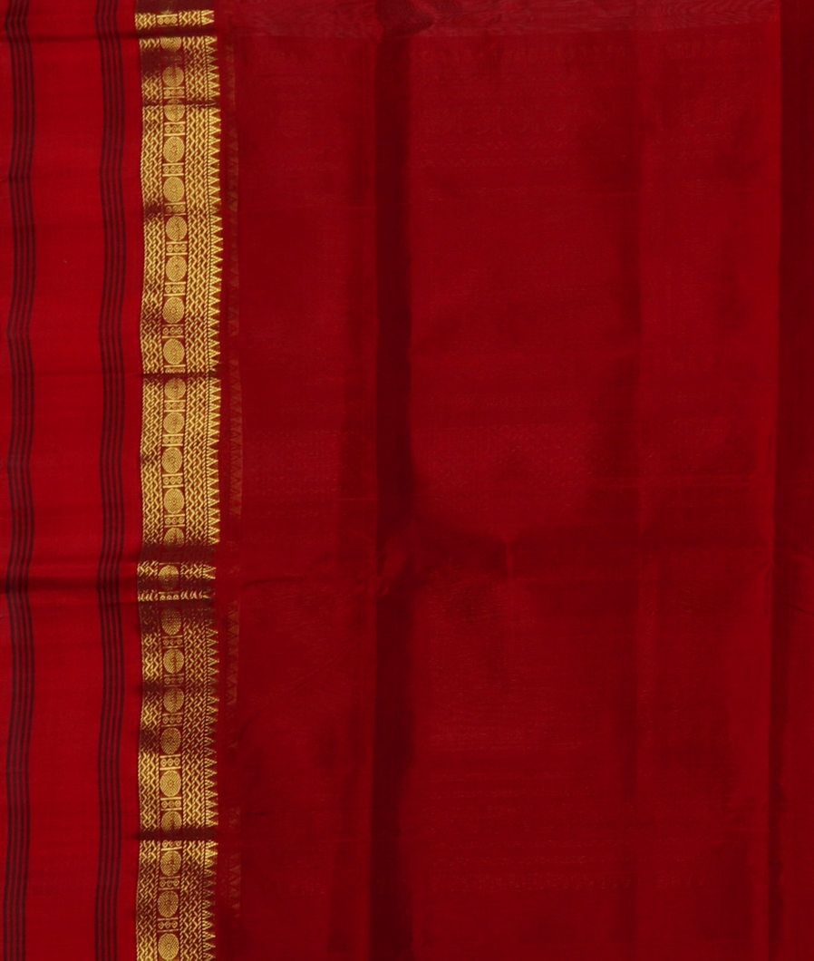 Beige Silk Cotton Saree T4511583