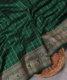 Green Banaras Tussar Saree T4502141