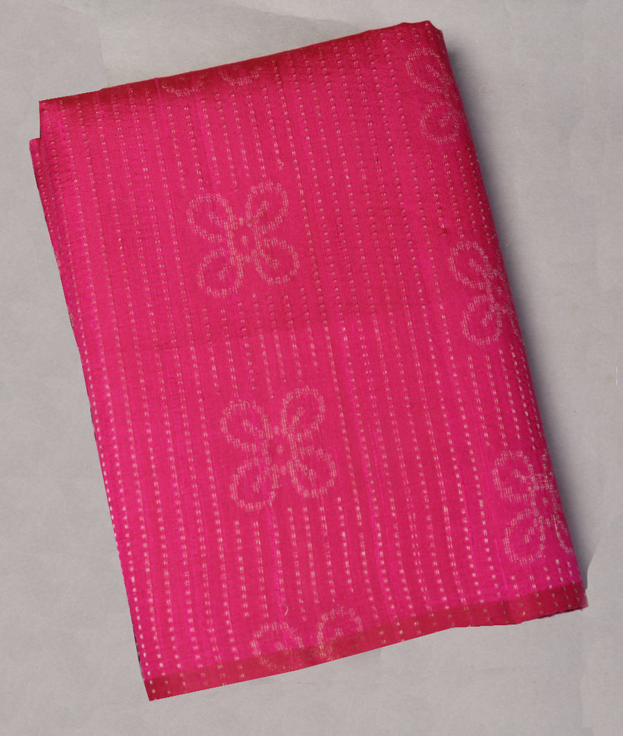 Magenta Woven raw Silk Saree T445856-image