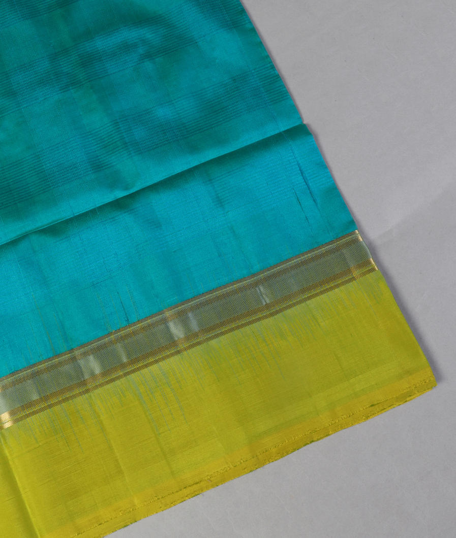 Bluish Green Soft Silk Saree T409015-image