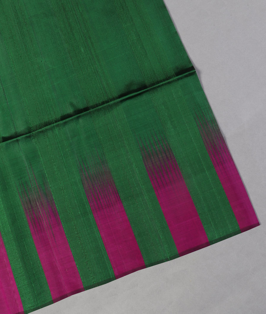 Green Soft Silk Saree T413378-image