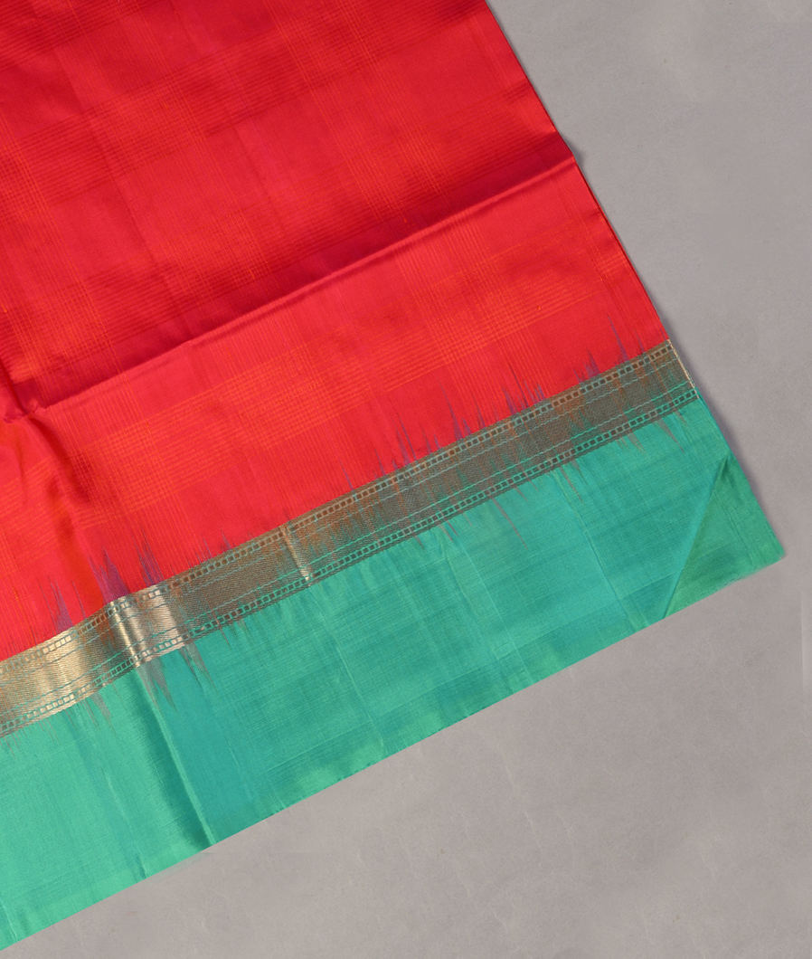 Pinkish Orange Soft Silk Saree T406493-image