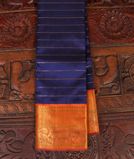 Blue Handwoven Kanjivaram Silk Saree T3475741