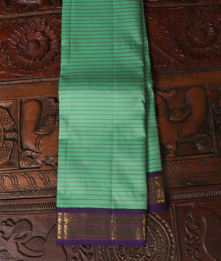 Green Handwoven Kanjivaram Silk Saree T446945-image