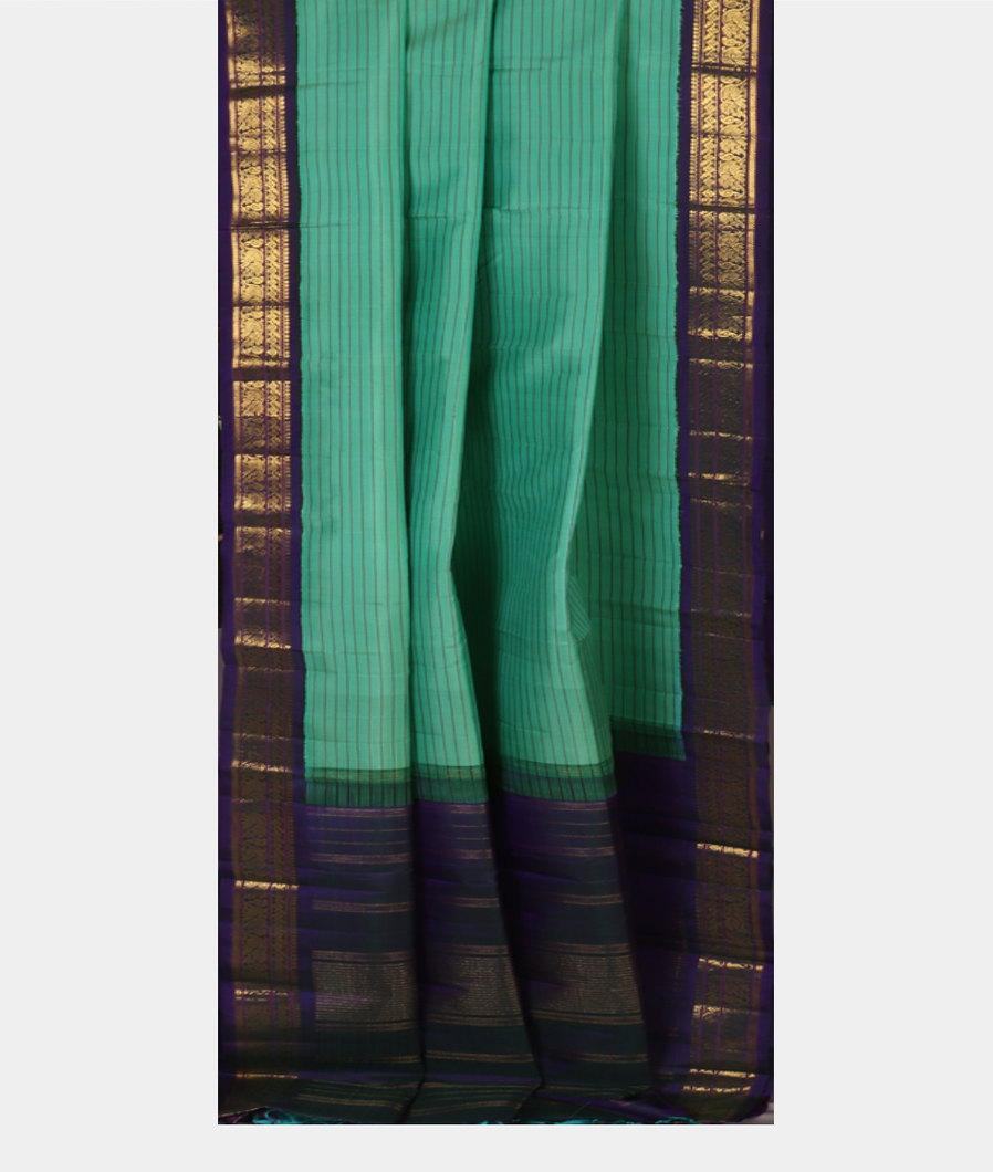 Green Handwoven Kanjivaram Silk Saree T4469452