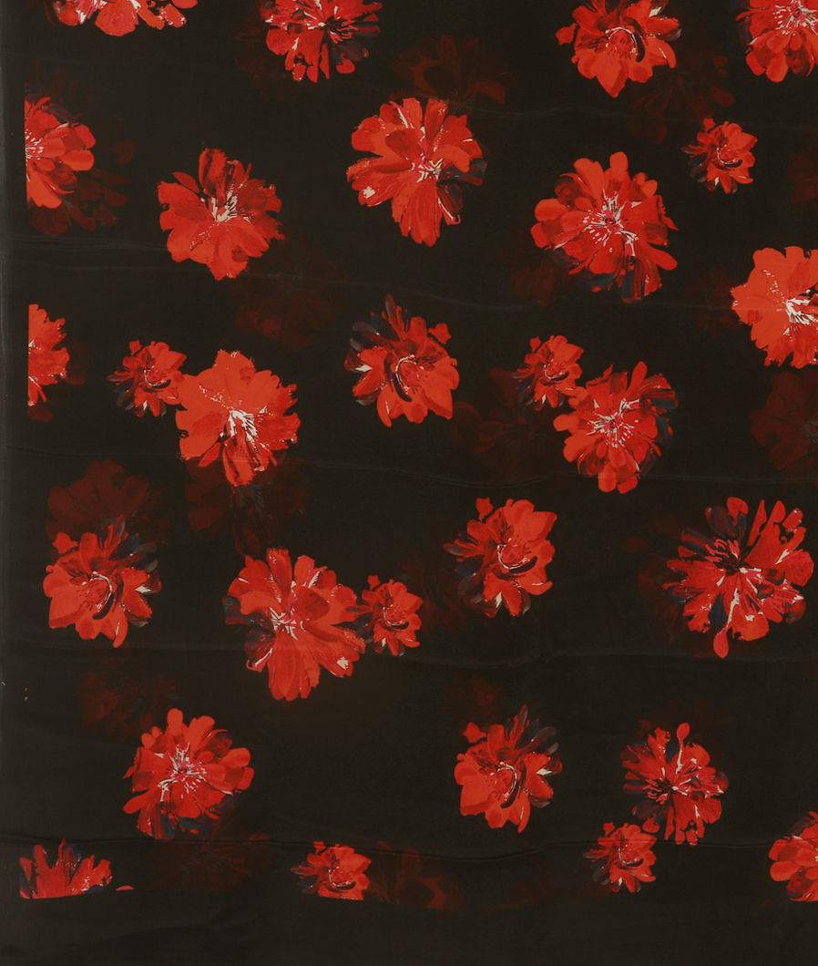 Black Crepe Silk Saree T4308364