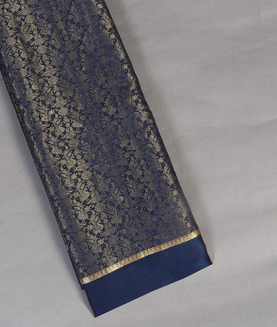 Blue Crepe Silk Saree T443776-image