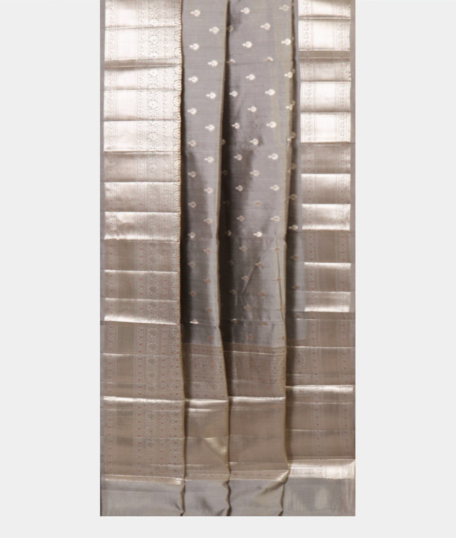 Grey Chaniya Silk Saree T4506052
