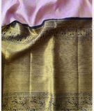 Lavender Handwoven Kanjivaram Silk Pavadai T3179142