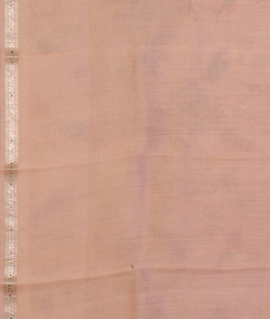 Peach Kora Organza Printed Saree T3436523