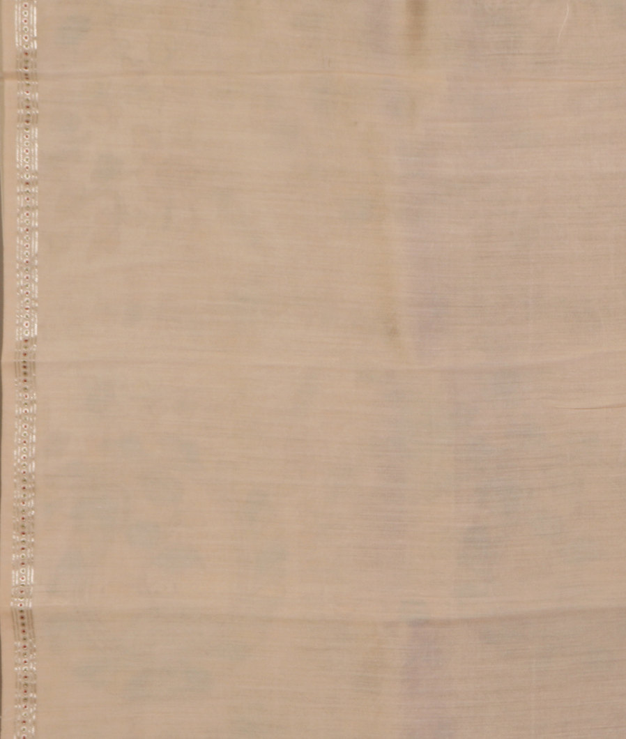 Cream Kora Organza Printed Saree T2489313