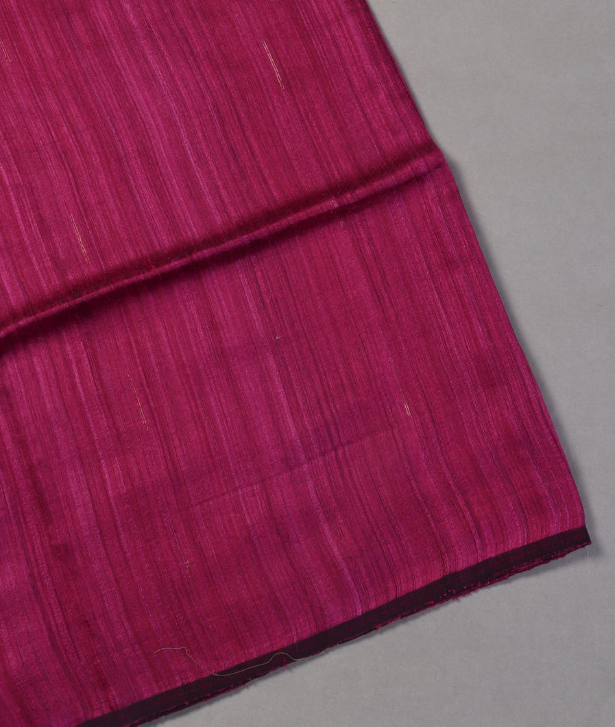Purple Handwoven Tussar Saree T430008-image
