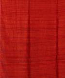 Red Handwoven Tussar Saree T4468743