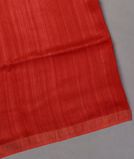 Red Handwoven Tussar Saree T4300191