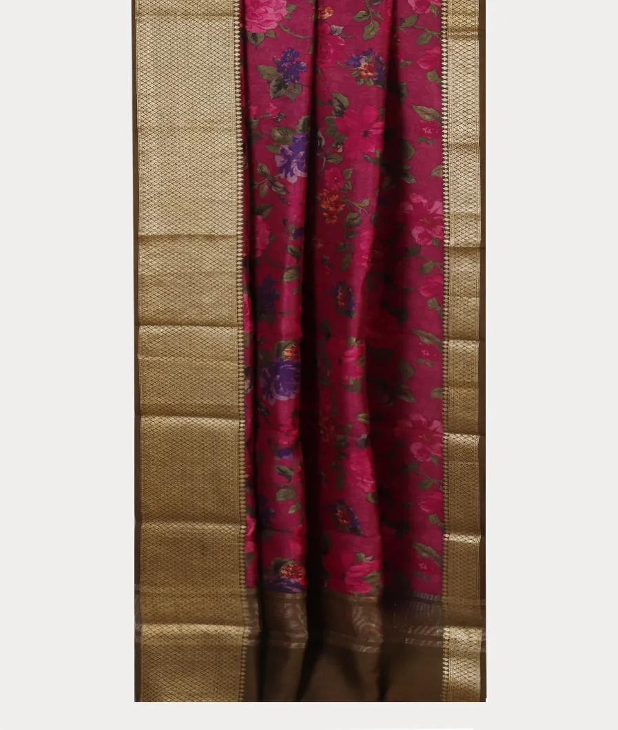 Purple Chaniya Silk Saree T4552872