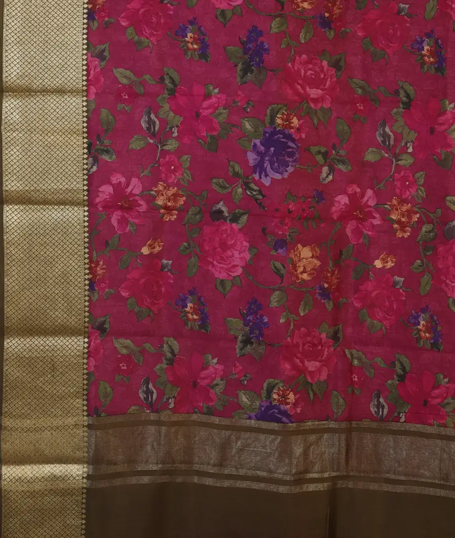 Purple Chaniya Silk Saree T4552874