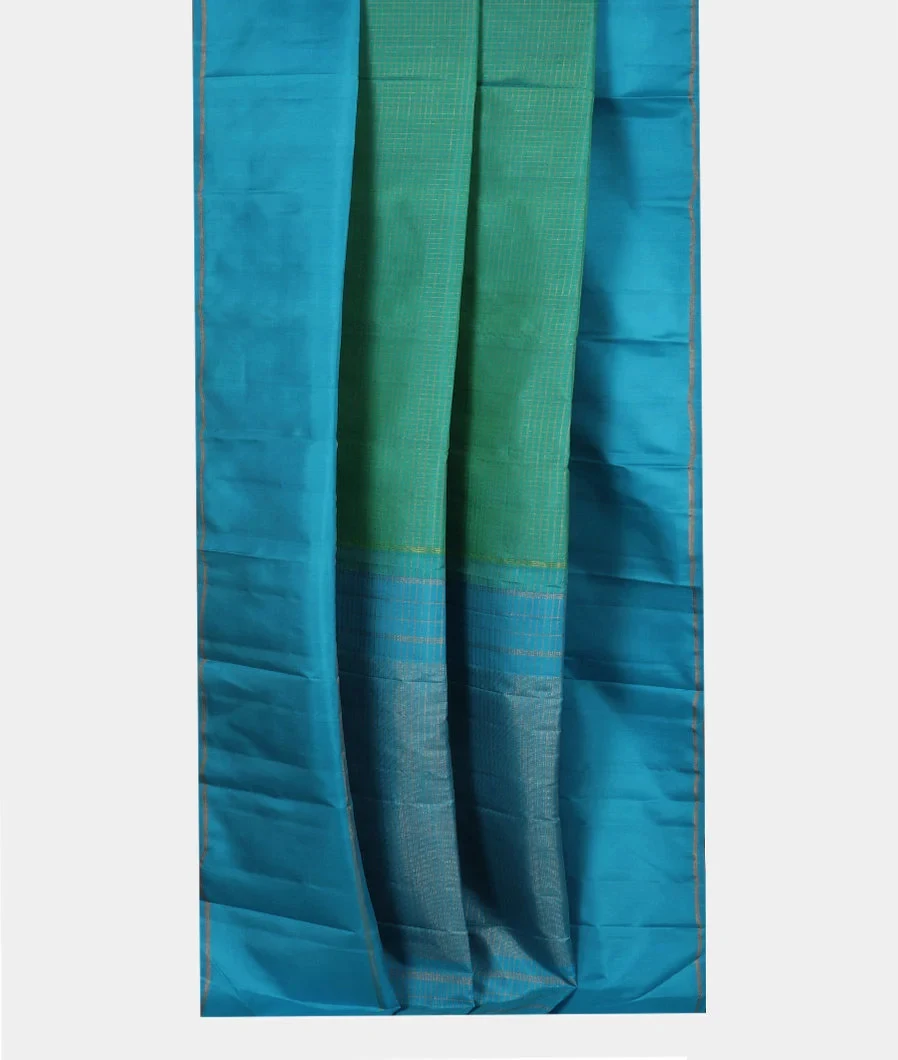 Green Handwoven Kanjivaram Silk Saree T4369252