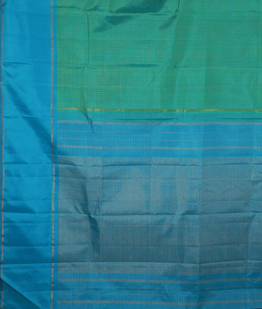 Green Handwoven Kanjivaram Silk Saree T4369254