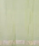 Light Green Banaras Linen Saree T4415473
