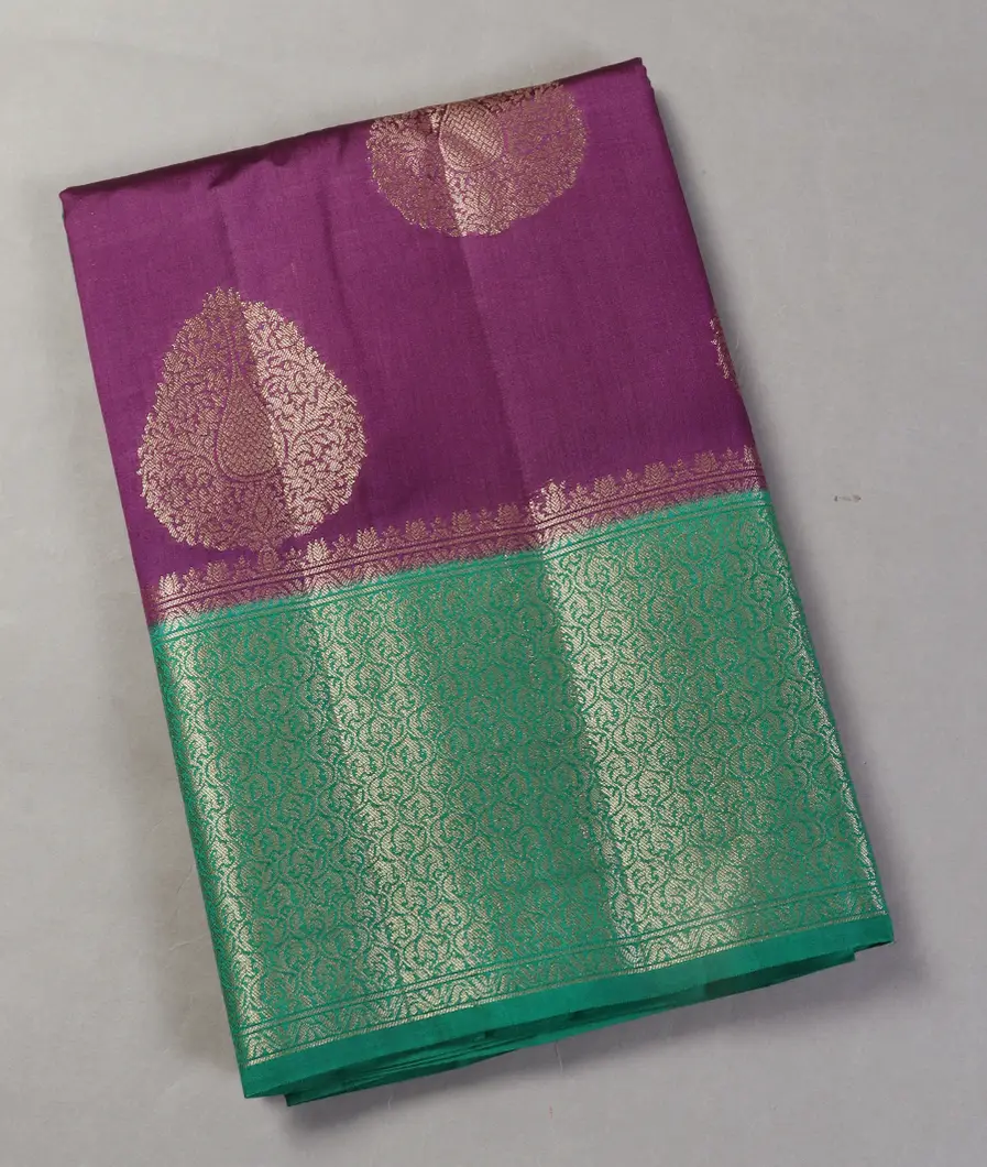 Purple Chaniya Silk Saree T450634-image