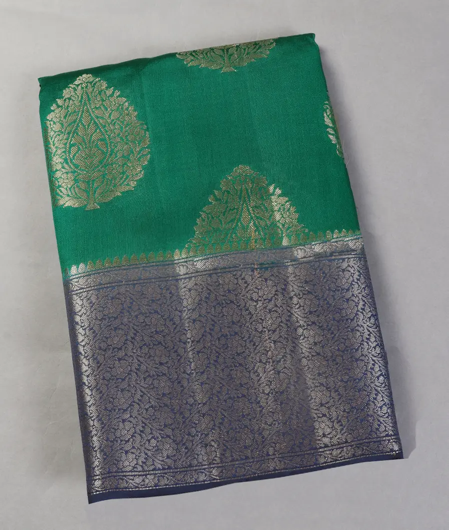 Green Chaniya Silk Saree T450626-image