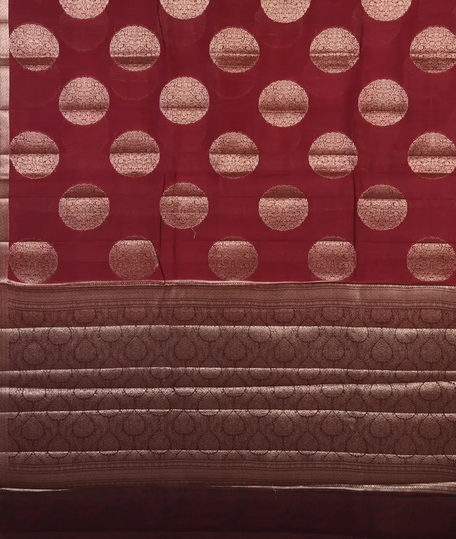 Red Chaniya Silk Saree T4516724