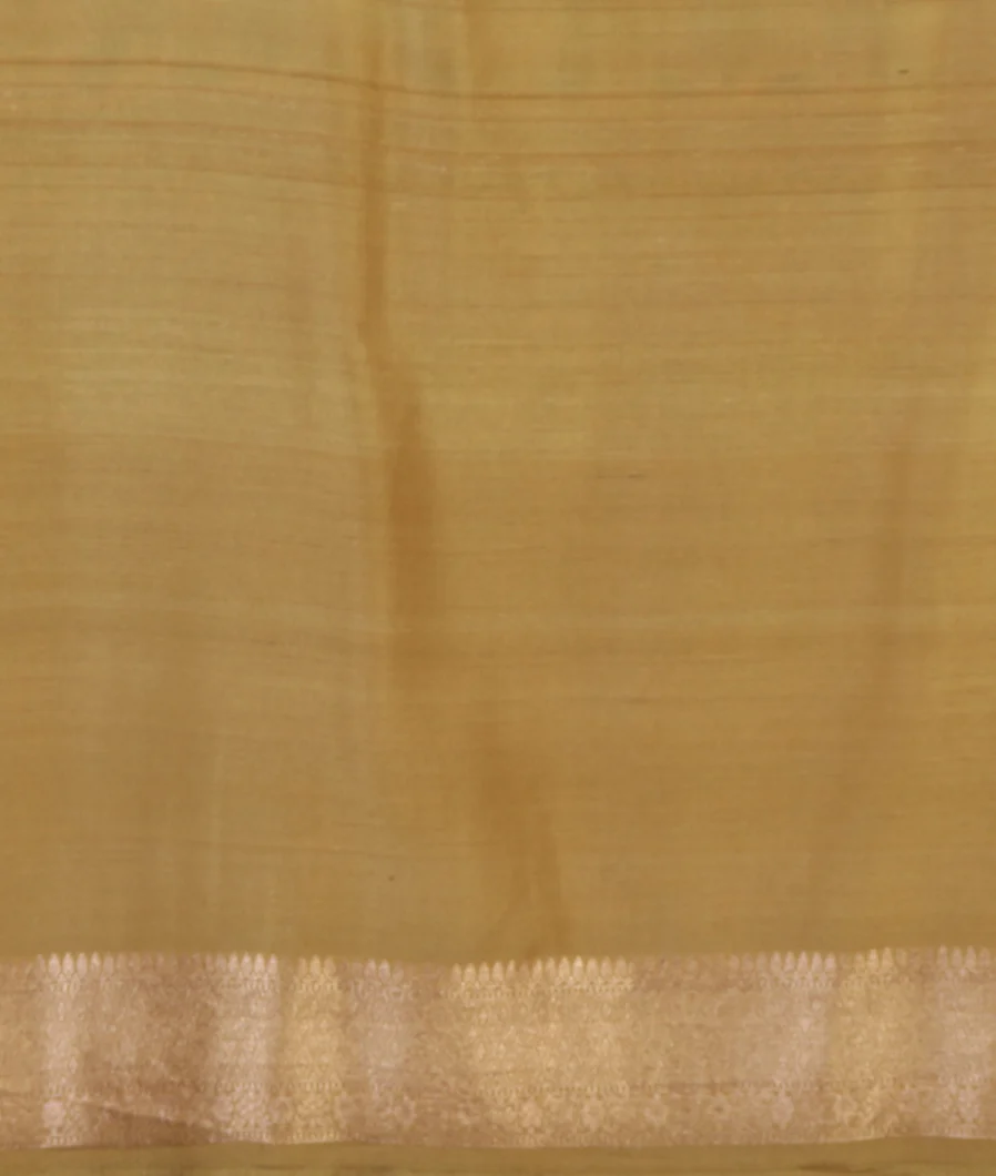 Green Banaras Tussar Georgette Saree T3727463