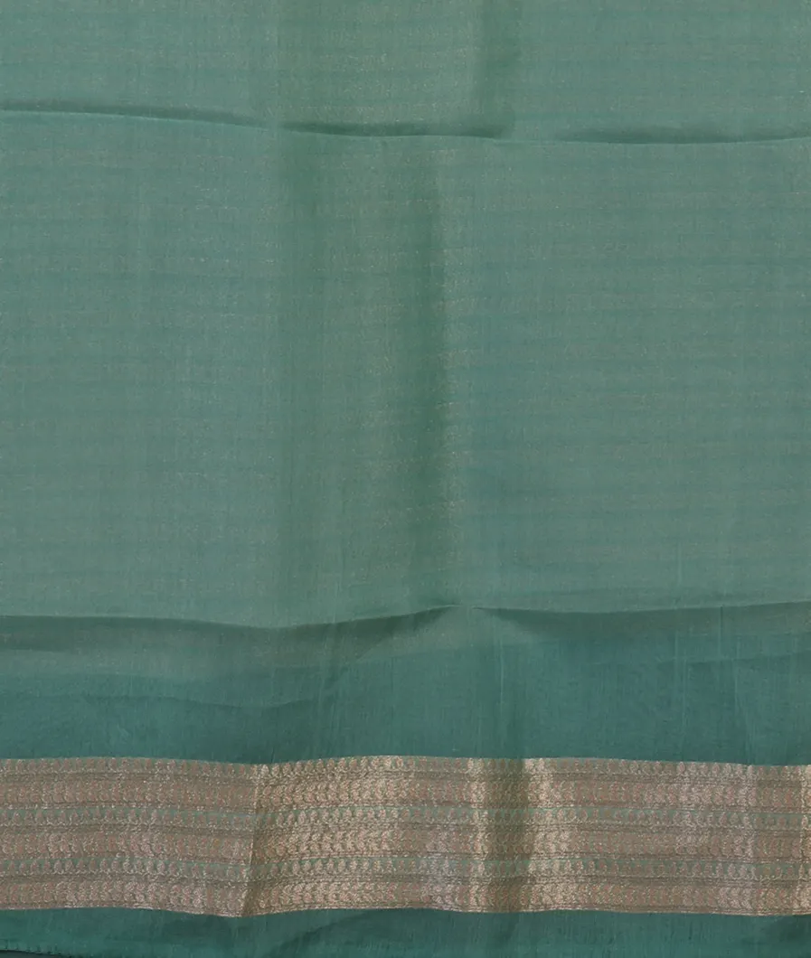 Midnight Blue Banaras Organza Saree T4055263