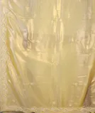 Light Yellow Kora Tissue Organza Embroidery Saree T4503904