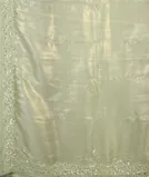 Green Kora Tissue Organza Embroidery Saree T4504104
