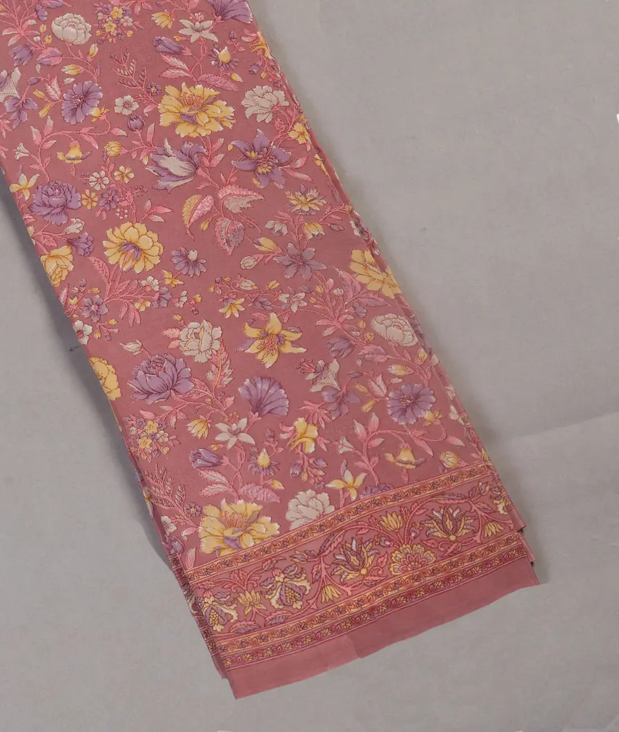 Pink Crepe Silk Saree T439215-image