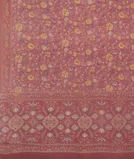 Pink Crepe Silk Saree T4392154