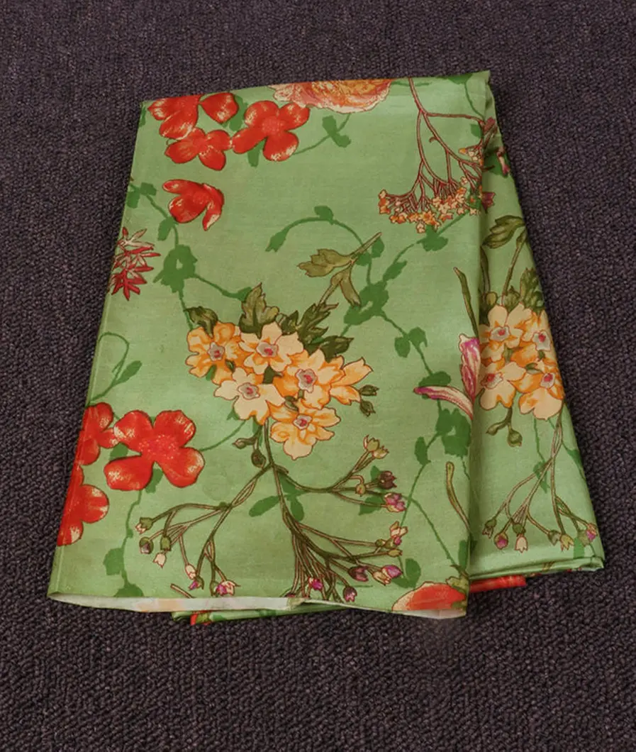 Green Hand Printed Kanjivaram Silk Blouse T432570-image