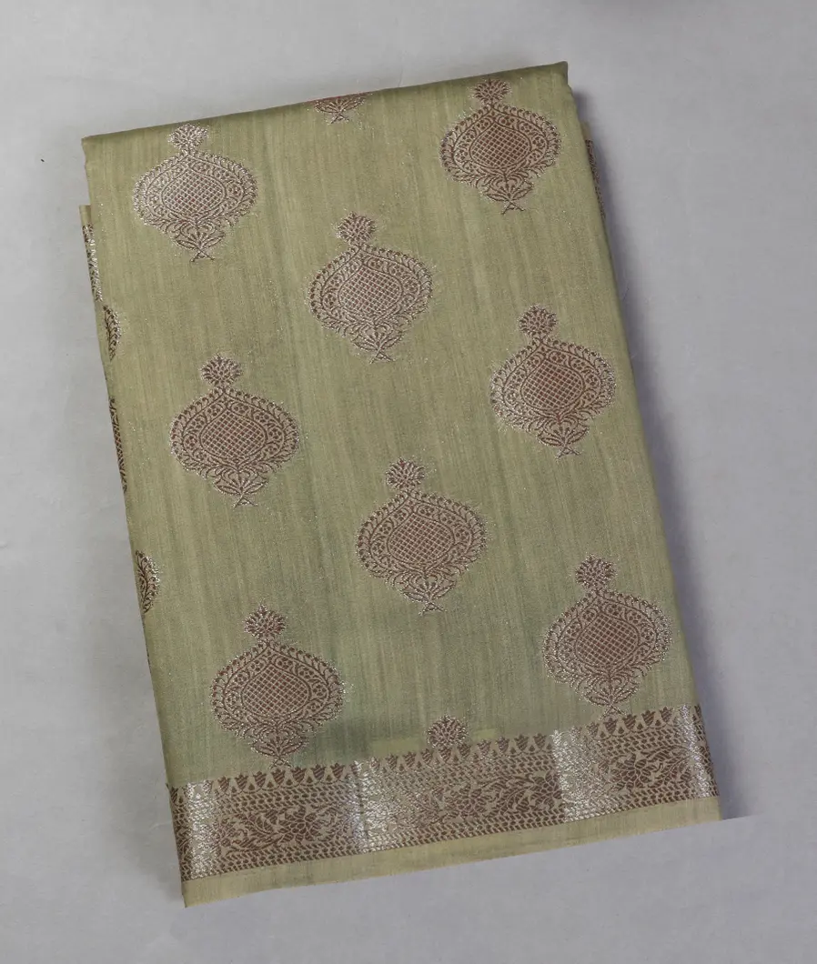 Green Chaniya Silk Saree T450615-image