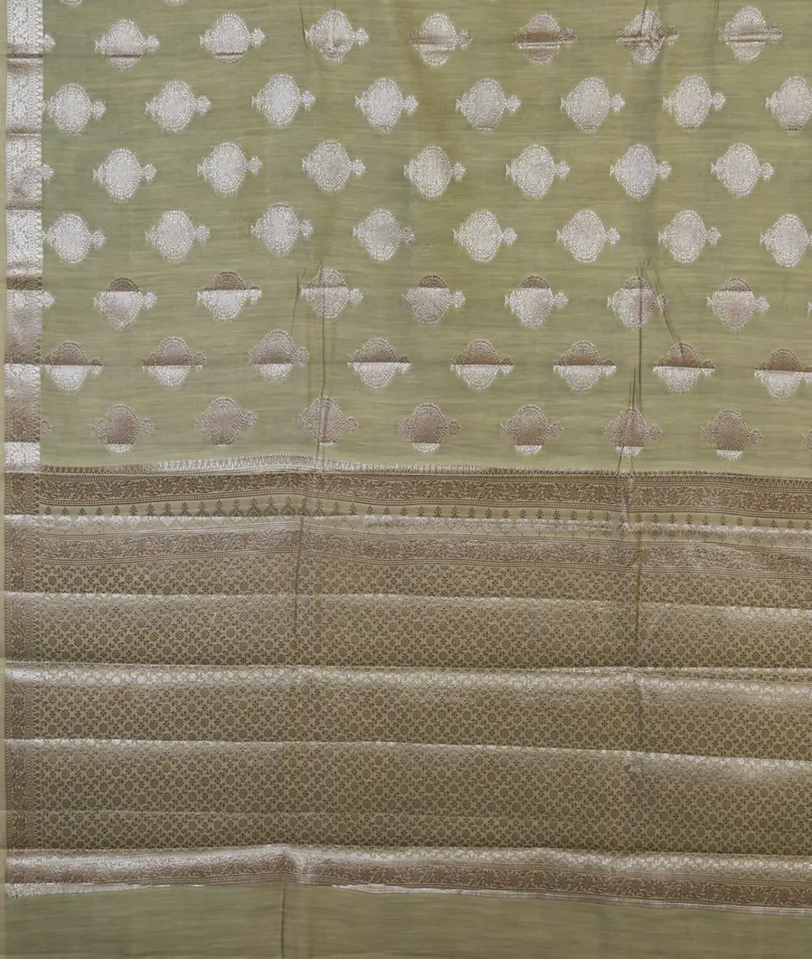 Green Chaniya Silk Saree T4506154