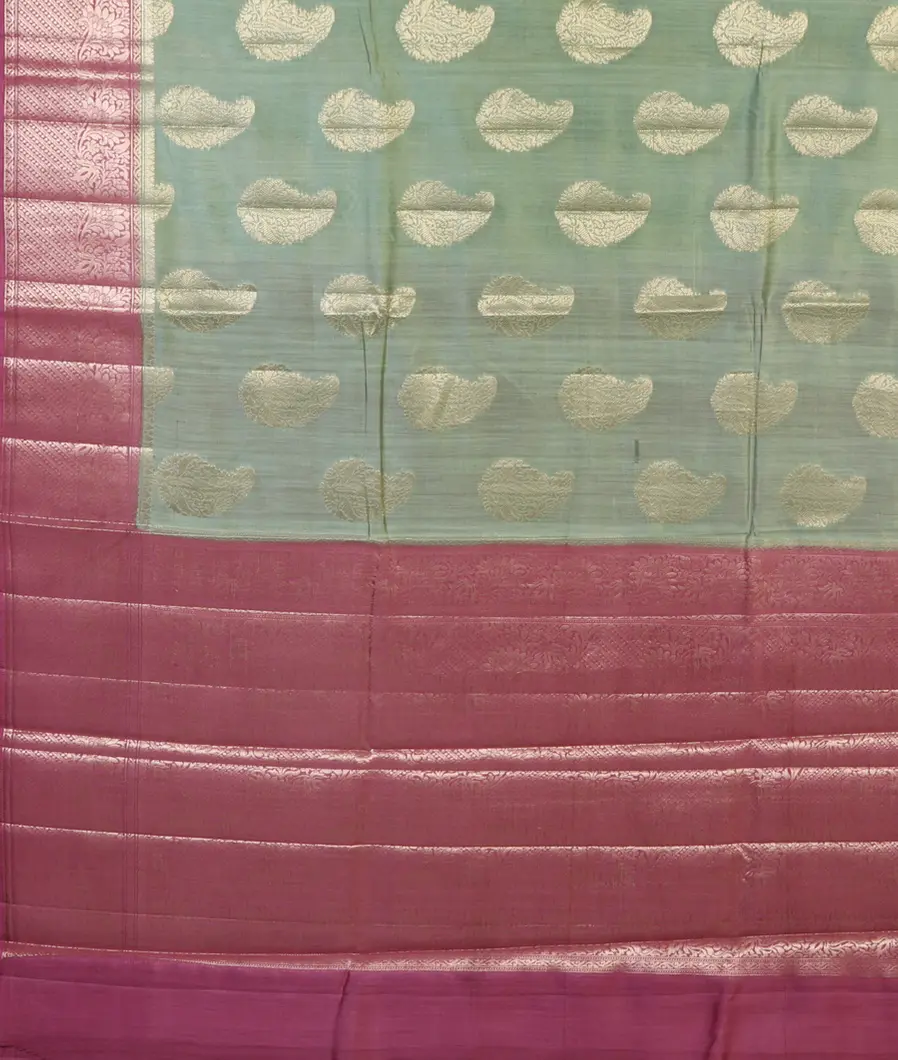 Green Chaniya Silk Saree T4506654