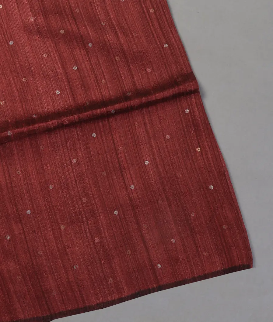 Maroon Handwoven Tussar Saree T446886-image